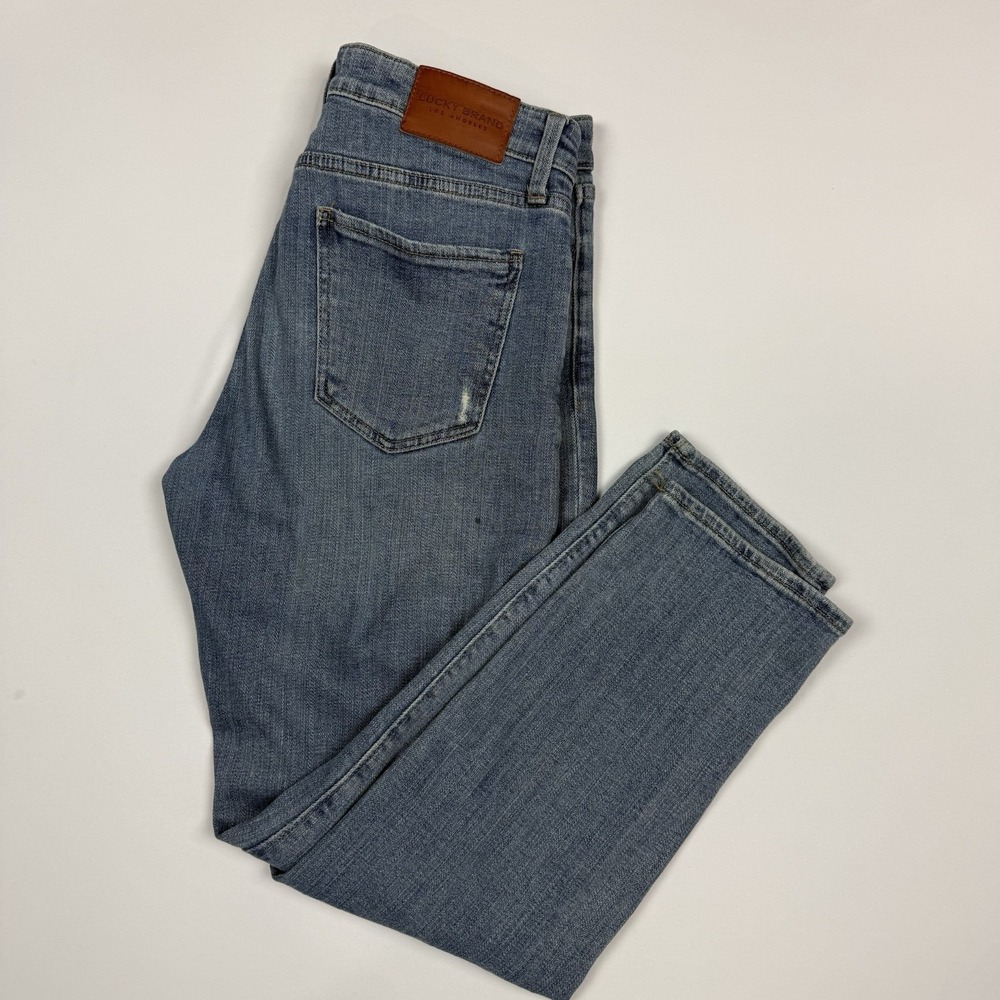 Lucky Brand Boyfriend Sienna Jeans Womens Size 6/28 Blue Denim Mid Rise *Read